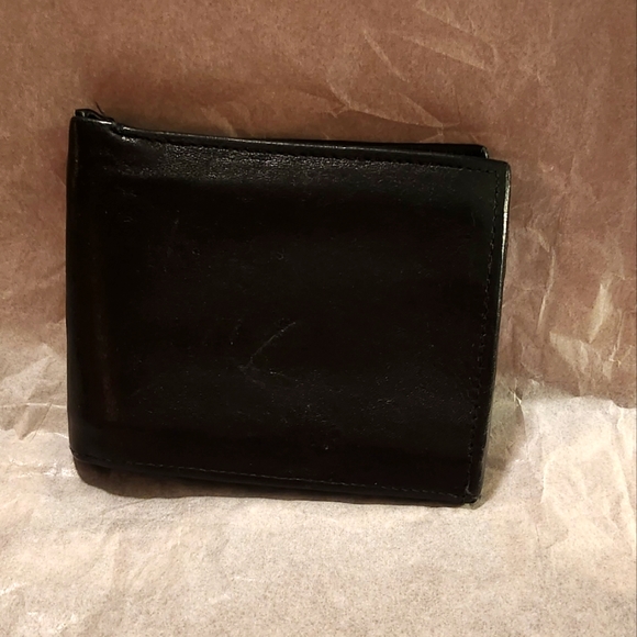 Leather Men's Wallet Black - Picture 1 of 10